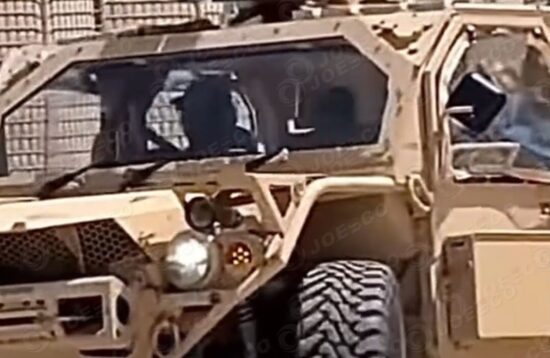 When armored vehicles meet military barrier thumbnail 2