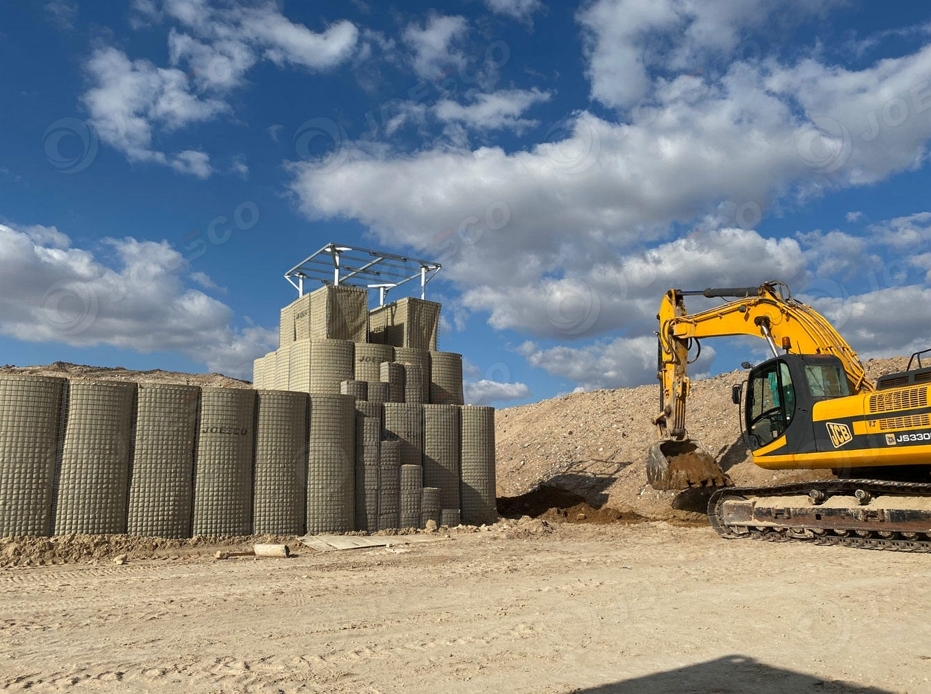 Hesco barrier wall