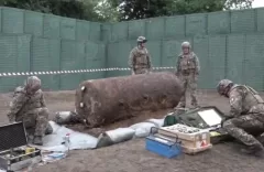 NATO-forces-protected-by-JOESCO-hesco-barriers-cleared-unexploded-bombs-from-WWII